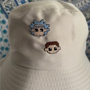 Hand stitched. Polyester hat. Crown measurement: 22.8 in